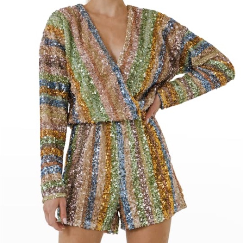 Endless Rose Dolman Sequin Romper